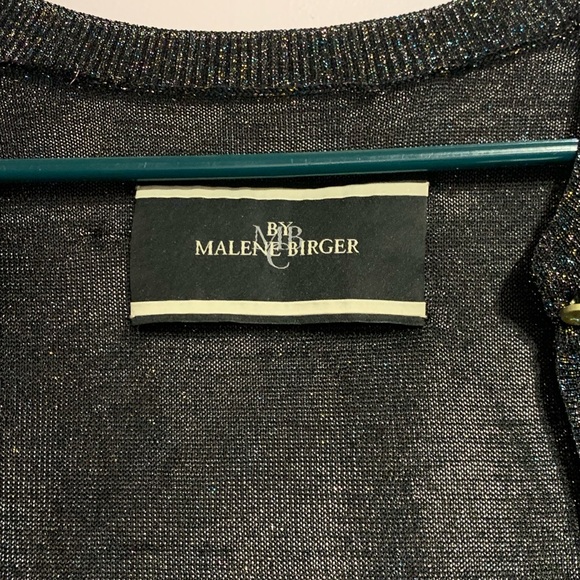 By Malene Birger Metallic Sparkly Cardigan M - Picture 6 of 6